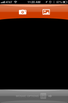 Take new photo or select from an album